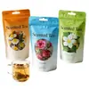 Bolsas de té personalizadas, bolsas de embalaje de papel de aluminio engrosado, bolsas de gran capacidad con base para té rojo y verde, bolsas selladas por ocho lados a prueba de humedad fábrica