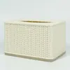 Caja de Pañuelos de Lujo Ligero Estilo Europeo de Gama Alta para el Hogar, Mesa de Café de Sala de Estar, Caja de Pañuelos de Escritorio, Caja Creativa de Alta Apariencia para Almacenamiento de Pañuelos