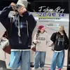 Conjunto de sudadera con capucha y estampado de letras para niña de otoño, moderno y elegante, conjunto casual de dos piezas de mezclilla para otoño 2026