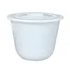 Tanque de Agua de Plástico Extra Grande Espesado Templado Cubo Redondo Kimchi Fermentado Grado Alimenticio Cubo para Lavar el Coche para Almacenamiento de Agua Cubo Blanco Grande