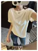 ¡Nube Suave de Alta Gama!~Camiseta de Manga Corta Elástica de Tencel Refrigerante para Mujer 2026 Nuevo Verano Delgada Adelgazante Hombro Normal