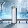 Filtro de seguridad de 1-2 toneladas/hora de 10 pulgadas y 3 núcleos de acero inoxidable SUS304 tipo abrazadera de presión externa DN25 fabricante