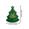 Venda Quente Transfronteiriça Decoração de Árvore de Natal Presente Caixa de Presente Decoração Etiqueta de Feliz Natal Cartão para Pendurar em Festival