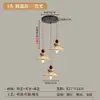 Nova Luminária de Restaurante Estilo Vintage, Pendente de Três Cabeças, Retro Japonês para Mesa de Cabeceira, Sala de Jantar, Balcão de Bar, Café, Luminária de Tecido