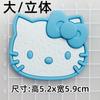 Tridimensional Hello Kitty Cookie KT Cat Letter Bow DIY Soft Glue Acessórios Chinelos Celular Caso Copo de Água Adesivo Decorativo