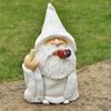 Novo Artesanato de Resina com Barba Branca Anão Papai Noel Cruzando a Fronteira Enfeites Estátua de Anão Anão