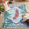 Amazon Retro Cashmere Sintético Lavável Base Tapete Sala de Estar Sofá Amigo da Pele à Prova de Poeira Resistente ao Desgaste Tapete para Pés Dropshipping Disponível