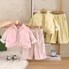 Conjunto de Invierno para Niñas 2026 Estilo Nuevo, Forro Polar, Conjunto de Tres Piezas con Chaleco Floral, Traje de Algodón con Sudadera Engrosada para Bebés Niñas