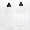 Botella de Empaque para Limpiador de Pisos de 500 ml en Stock, Botella Cuadrada Plana con Hombros Inclinados para Detergente Líquido para Lavar Platos, Botella de Plástico PET
