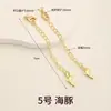 Cadena de extensión de acero de titanio, pulsera de perlas ajustable, cadena de extensión para collar, cadena para clavícula, cadena de cola, accesorios de cadena con cierre de langosta