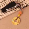 Chaveiro de Peixes com tema de carro, pingente com fecho de segurança, ornamento criativo feito à mão em estilo chinês para casais, um presente popular no TikTok
