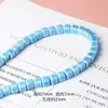 Cuentas de bloque de cerámica coloridas para manualidades, cuentas sueltas hechas a mano con agujero recto, accesorios para reloj con pulsera y collar