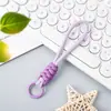 Cordón para Teléfono de Encaje Color Caramelo Versátil Creativo Cordón para Funda de Teléfono Cuerda Trenzada Hecha a Mano Adorno de Nudo de Diamante