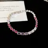 Pulsera de flor redonda con cierre de circonita, lujo ligero, alta gama, pulsera exquisita con un diseño elegante, versátil y a la moda, venta al por mayor