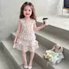 Vestido de Verano sin Mangas para Niñas 2026 Princesa Dulce Elegante Nuevo Vestido de Verano Floral para Niños Vestido de Bebé de Moda