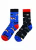 Calcetines de Algodón para Hombre con Múltiples Logos, Calcetines para Pie Izquierdo y Derecho, Estampados de Animales, Hechos a Mano, Sin Costuras, Antideslizantes