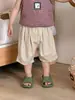 Ropa Infantil Verano Fina Ropa de Bebé Estilo Coreano Ropa Infantil 2026 Nuevo Conjunto de Camiseta a Rayas y Shorts para Niños