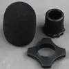 Funda de micrófono engrosada, funda de esponja, funda de micrófono no desechable a prueba de viento, funda protectora con anillo antideslizante, funda de micrófono KTV anticaídas