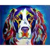 Fábrica de pintura al óleo digital DIY de nieve para ventana, venta al por mayor, marco combinado sin marco, buen marco interior estirado, estilo de generación de múltiples bordes