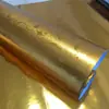 Pegatinas de fondo para nicho de Buda papel tapiz de pan de oro patrón de dragón pegatinas instantáneas papel tapiz dorado renovación pared adhesiva tirano oro cobre moneda cepillado