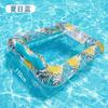 Suministro en Stock Fila Flotante de Agua Cuadrada Sillón Reclinable de Malla PVC Espesada Fila Flotante Montaje en Agua