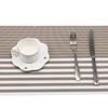 Porta-copos Porta-pratos Teslin Série Listrada Pvc Porta-pratos Europeu Porta-pratos Ocidental Base para Prato Tábua de Mesa à Prova d'Água Porta-copos