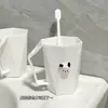 Nuevo Vaso para Cepillarse los Dientes y Enjuague Bucal para Mejores Amigos y Parejas, Vaso de Dientes para Dormitorio, Vaso de Lavado Estético de Aspecto Elevado, Vaso de Lavado Portátil Pacha Dog