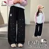 Pantalones de pierna ancha de otoño para niñas, nuevo estilo 2026, pantalones casuales holgados y cómodos de moda para niños mayores