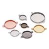 Bandeja para Pingente de Pedra Preciosa 8mm-25mm Acessórios de Joalheria DIY Pingente Único Pingente Duplo Padrão Nobre Colar de Joias