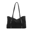 Bolsa em formato de travesseiro, grande capacidade, leve e luxuosa, adequada para o dia a dia, estilo bolsa de axila, com design sofisticado e minimalista, cor sólida e uma estética retrô, bolsa de ombro feminina