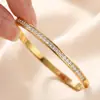 Pulsera de Acero de Titanio Símbolo del Infinito Ocho Caracteres Incrustada con Diamantes Versátil Europea y Americana Lujo Ligero Diseño de Nicho para Mujeres Pulsera de Acero Inoxidable