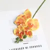 Conjunto de 5 Flores Artificiais Borboleta Orquídea Filme Decoração Suave para Casa de Alto Padrão Adereços Florais para Fotografia de Casamento Atacado de Flores Artificiais Transfronteiriço