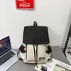 Mochila Masculina Bolsa de Ombro Dupla Bolsa Escolar para Estudante Universitário Nicho Viagem Casual 16 Polegadas Grande Capacidade Bolsa para Laptop Transfronteiriça
