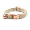 Nuevo collar de gato de terciopelo para té con leche caliente, collar pequeño para perro lechero, con letras, collar de gato con campana, una generación de pelo