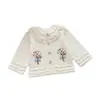 Trajes personalizados para niñas de algodón puro, Clase A, cárdigans y pantalones de primavera y otoño, personalizables con logo, suéteres de punto para niños, transfronterizo