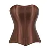 Corsé de Satén Sin Tirantes Estilo Corte Cintura Moldeador para Mujeres Sin Mangas con Ballenas Ropa de Abrigo Moldeador Corporal Sexy