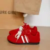 Zapatos de entrenamiento alemanes marrones estilo retro para mujer, nuevos populares, zapatos sucios versátiles, zapatos de estudiante modernos, zapatos de tabla ligeros para viajar
