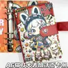 Nuevo Cuaderno A6 Orejas de Gato Hermana Mayor Cuaderno de Dibujos Animados de Moda Bloc de Notas para Estudiantes Álbum de Tarjetas de Hojas Sueltas Extraíble