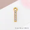 Acessórios de Pingente de Letra com Strass Cruzado Europeu e Americano Moda Elegante Versátil Pingente de Liga Material para Acessórios de Joias DIY