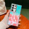 Funda con láser IMD transfronterizo para Samsung S24 Ultra con ondas de agua de colores y hilo de plumas para S23 Plus.