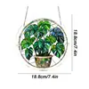 Nuevo colgante de rompecabezas acrílico transfronterizo, decoración atrapasoles para el hogar y el jardín, adorno colgante de decoración de ventana colorido