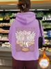 Sudadera con capucha y forro polar de manga larga para mujer, con bolsillo tipo canguro, talla europea transfronteriza, para otoño e invierno, con estampado NASHVILLE