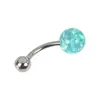 Anillo para Ombligo Estilo Europeo y Americano Resina Brillante Anti-Ópalo Clavo para Ombligo Piercing Corporal Joyería para Piercings Hebilla para Ombligo Venta al por Mayor