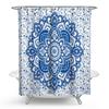 Cortina de ducha impermeable y a prueba de moho con estampado de flor de mandala estilo nacional original engrosada transfronteriza, cuenta de ducha, fabricantes