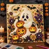 Pintura de Diamantes Perla Serie de Halloween 5D5d Hecha a Mano DIY Pintura Decorativa de Puntos de Diamante Venta al por Mayor para Comercio Exterior, Pedido Mínimo 2 Piezas