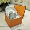 Juego de vajilla de porcelana de hueso retro europeo transfronterizo de 58 piezas con caballo de tiro gris, juego de café, juego de cuencos, cucharas y platos, juego para el hogar