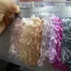 Terciopelo de Plumas de Seda Brillante, Terciopelo de Plumas de Seda Dorada, Terciopelo Fragante, Terciopelo de Jade, Ropa Estéreo, Juguetes, Telas Navideñas