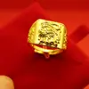 Anillo Chapado en Oro, Anillo de Dragón Dominante, Estilo Palacio Venta Directa de Fábrica, Duradero Boda Estilo Frío Anillo de Animal para Hombre