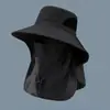 Sombreros de Sol de Verano Protección UV Gorra para Caza Pesca al Aire Libre para Hombres Mujeres Senderismo Camping Visera Sombrero de Cubo Solapa para el Cuello Sombrero de Pescador