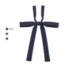 Gravata borboleta Jk de cor sólida com cauda longa para mulheres, Gravata borboleta estilo faculdade, Gravata Jk vermelha estilo japonês, Gravata borboleta Jk azul